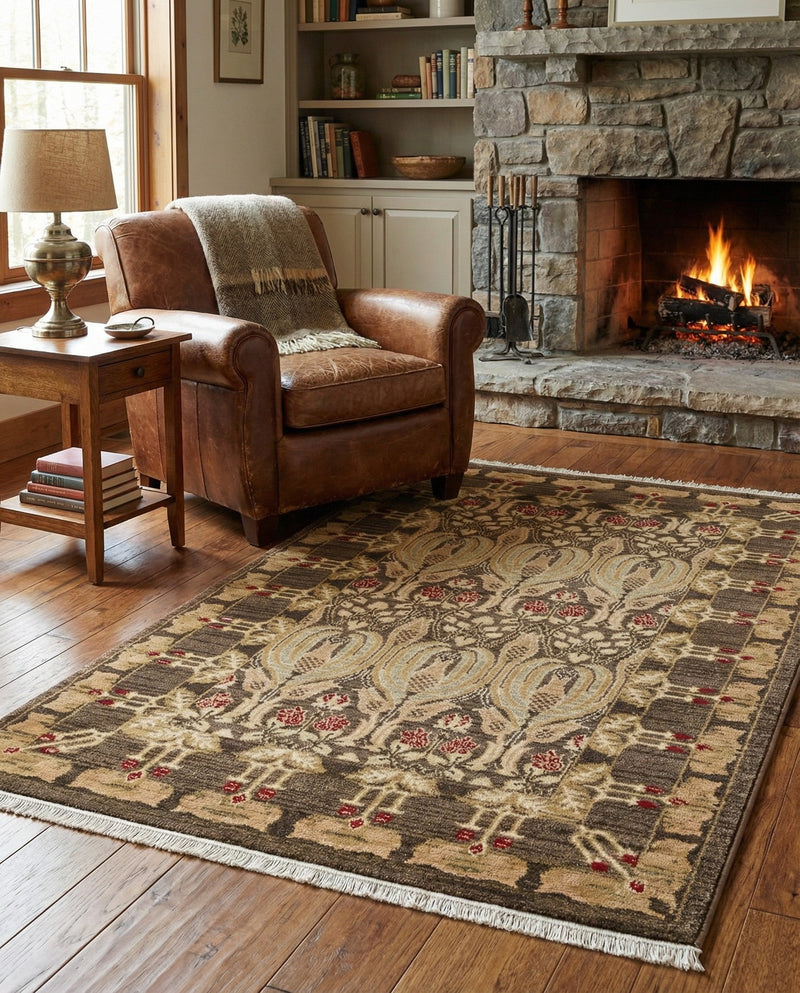 Chelsea Elegance Collection Area Rug -  Brompton (Brown) Rectangle Brown  lifestyle 42
