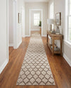 Lattice Gardens Collection Area Rug -  Bloomfield (Beige and Light Brown) Runner Beige and Light Brown  lifestyle 71
