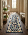 Isfahan Elegance Collection Area Rug - Naghsh-e Jahan (Navy Blue) Runner Navy Blue  lifestyle 70
