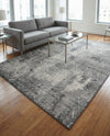 Riviera Elegance Collection Area Rug -  Grasse Rectangle Dark Gray  lifestyle 10