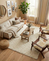 Eternal Plush Oasis Collection Area Rug -  Tranquility (Pearl) Rectangle Pearl  lifestyle 24