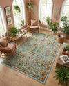 Caribbean Cove Collection Area Rug -  Tobago Rectangle Aqua  lifestyle 59