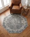 Caribbean Breeze Collection Area Rug -  Utila Octagon Fume Gray  lifestyle 75