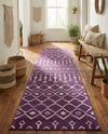Marrakech Lattice Collection Area Rug - Medina (Violet) Runner Violet  lifestyle 37