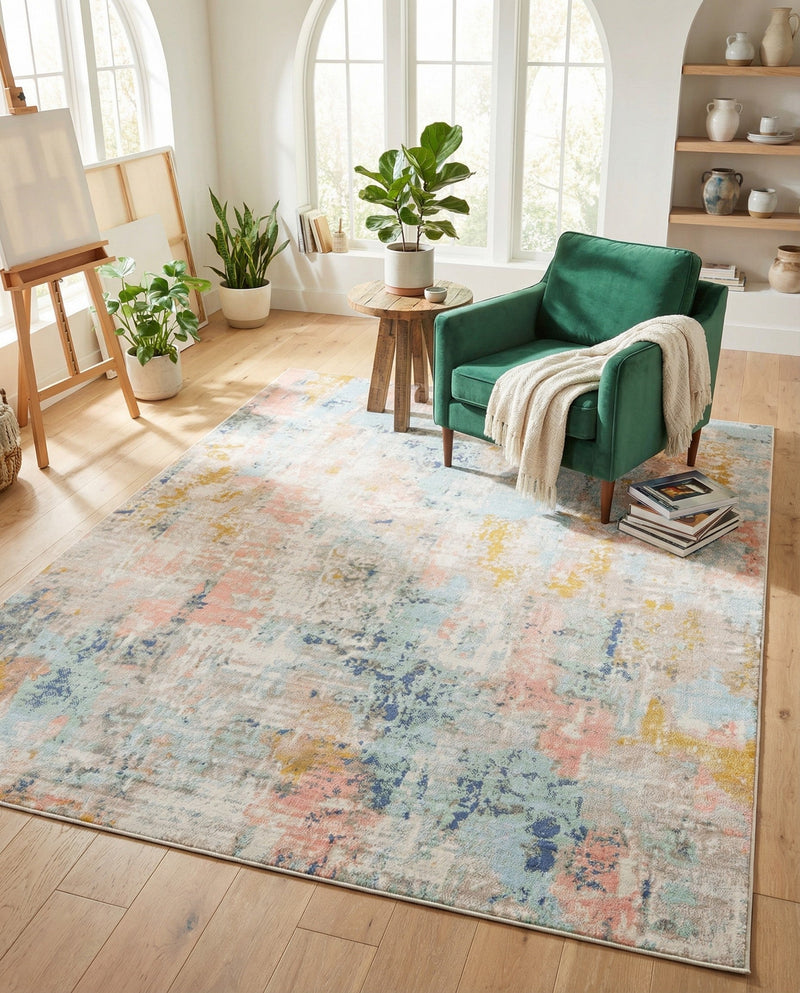 Lagoon Oasis Collection Area Rug -  Seagrass Rectangle Multi  lifestyle 10