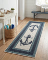 Seaside Haven Rugs Collection Area Rug -  Coralreef Runner Navy Blue  lifestyle 87