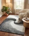 Cozy Haven Shag Collection Area Rug -  Oasis Rectangle Smoke Gray  lifestyle 32