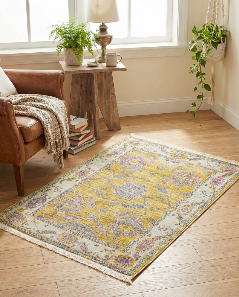 Arcadia Rugs Collection Area Rug - Eden (Green) Rectangle Green  lifestyle 16