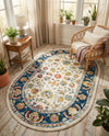 Adriana Terrace Collection Area Rug -  Positano (Multi) Oval Multi  lifestyle 35