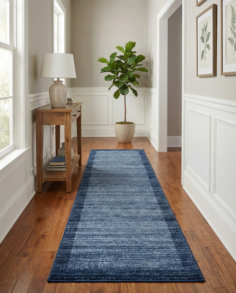 Studio Haven Collection Area Rug -  Conservatory (Navy Blue) Runner Navy Blue  lifestyle 45