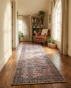 Heritage Elegance Collection Area Rug -  Hampton Runner Antique Red  lifestyle 65