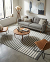 Copenhagen Edge Collection Area Rug -  Vesterbro Rectangle Gray  lifestyle 52