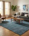 Bloomsbury Elegance Collection Area Rug -  Kensington (Blue) Rectangle Blue  lifestyle 21