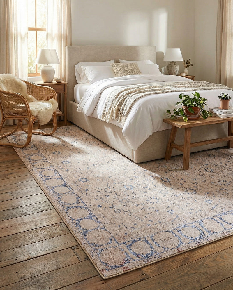 Heritage Elegance Collection Area Rug -  Nijo Rectangle Beige  lifestyle 5
