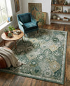 Brighton Terrace Collection Area Rug -  Rottingdean (Green) Rectangle Green  lifestyle 28