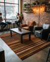 Bistro Lounge Collection Area Rug -  Americano Rectangle Beige  lifestyle 27