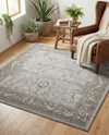 Horizon Collection Area Rug -  Apex (Light Gray) Square Light Gray  lifestyle 70