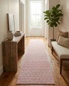 Mediterranean Lattice Collection Area Rug - Santorini (Pink) Runner Pink  lifestyle 50