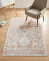 Parisian Elegance Collection Area Rug - Versailles (Rose Pink) Rectangle Rose Pink  lifestyle 13