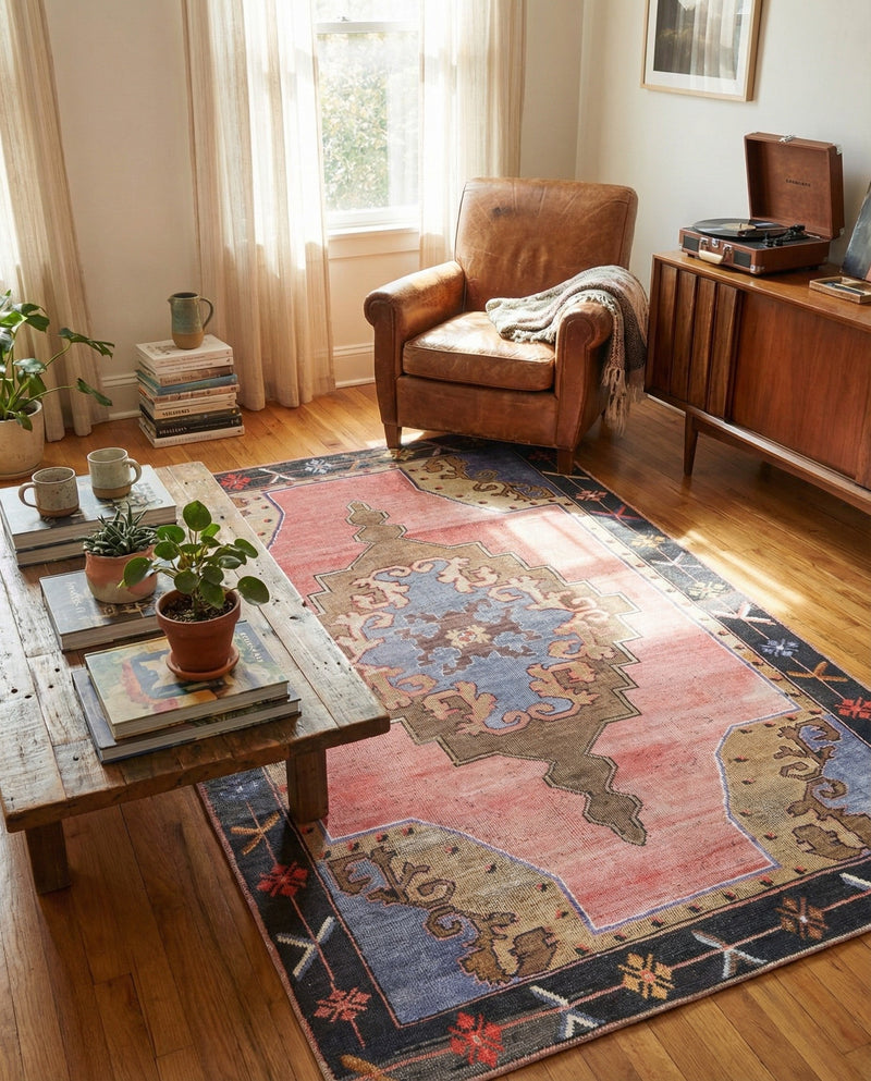 Heritage Elegance Collection Area Rug -  Winterthur (Pink) Rectangle Pink  lifestyle 5