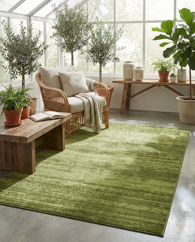Studio Haven Collection Area Rug -  Gallery (Green) Rectangle Green  lifestyle 16