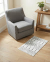 Marrakesh Lattice Collection Area Rug - Casablanca (Ivory Black) Rectangle Ivory Black  lifestyle 16