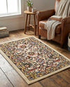 Tabriz Tapestry Collection Area Rug - Sahand (Cream) Rectangle Cream  lifestyle 17