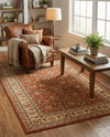 Jaipur Elegance Collection Area Rug -  Nahargarh (Brick Red Light Rose) Rectangle Brick Red Light Rose  lifestyle 3
