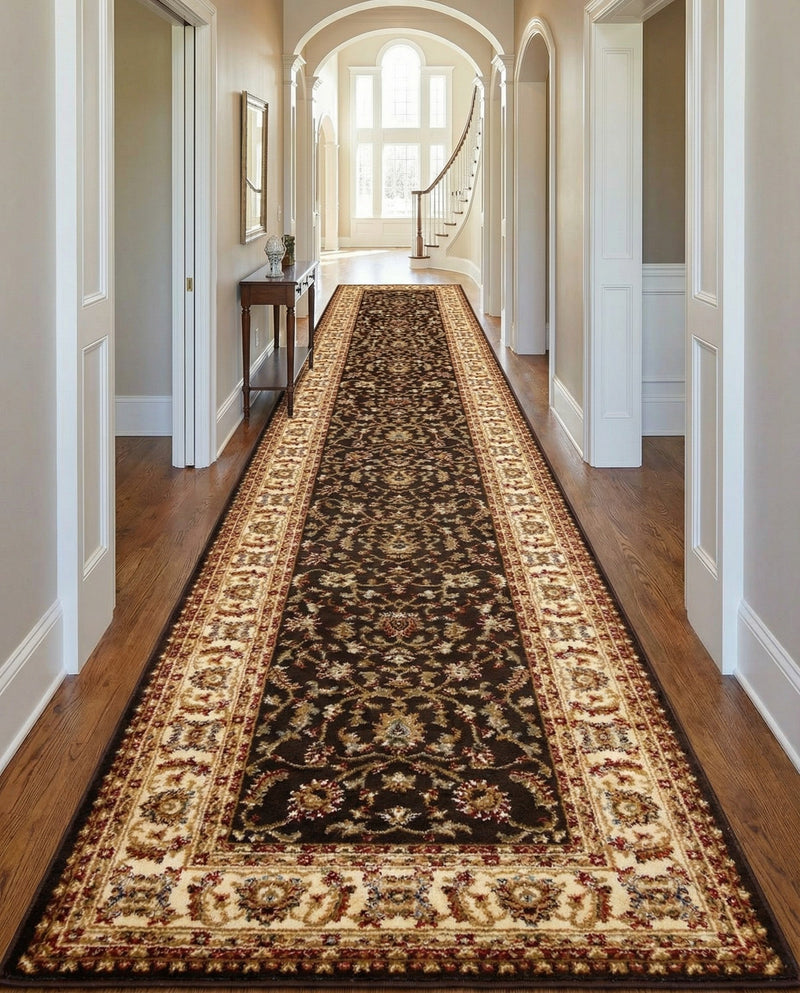 Jaipur Elegance Collection Area Rug -  Nahargarh (Brown) Runner Brown  lifestyle 54