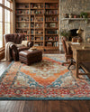 Savannah Soiree Collection Area Rug - Serengeti (Rust Red) Rectangle Rust Red  lifestyle 16
