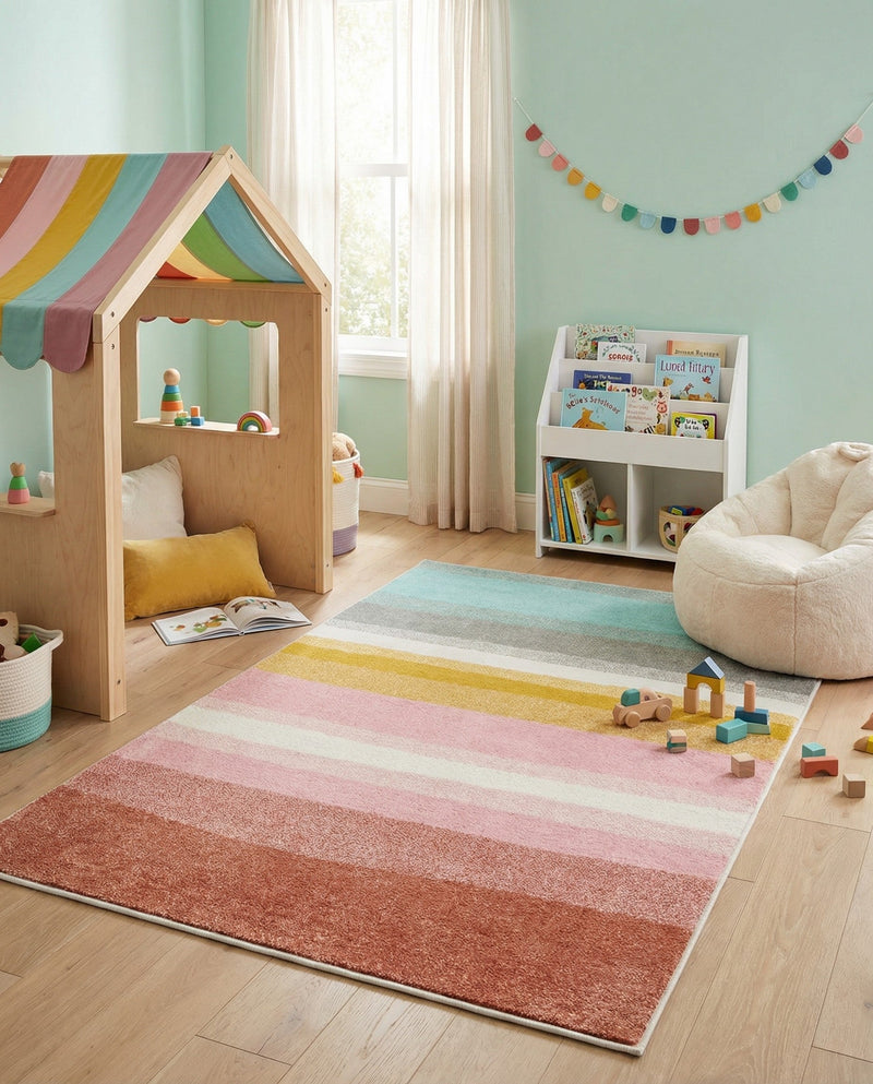 Wonder Tykes Collection Area Rug -  Dreamland Rectangle Multi  lifestyle 19