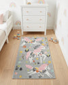 Wonder Tykes Collection Area Rug -  Hued Runner Gray  lifestyle 40