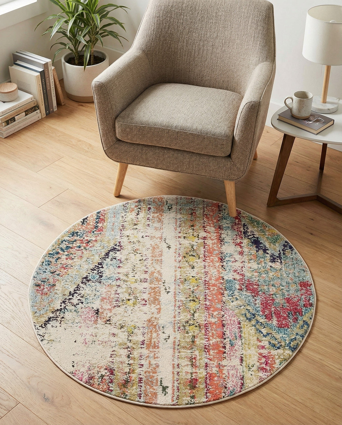 Sedona Vista Collection Area Rug -  Cholla Round Multi  lifestyle 44