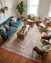 Arcadia Rugs Collection Area Rug -  Olympus Rectangle Pink  lifestyle 56