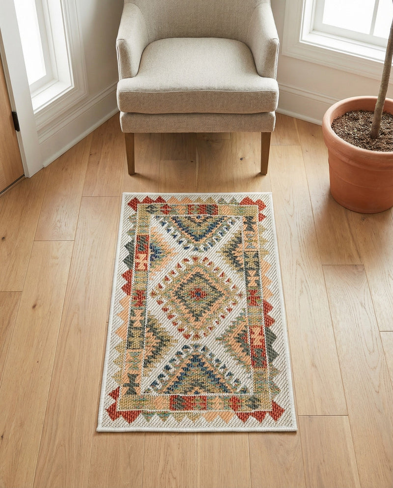 Coastal Terrace Collection Area Rug -  Sandbar Rectangle Ivory  lifestyle 32