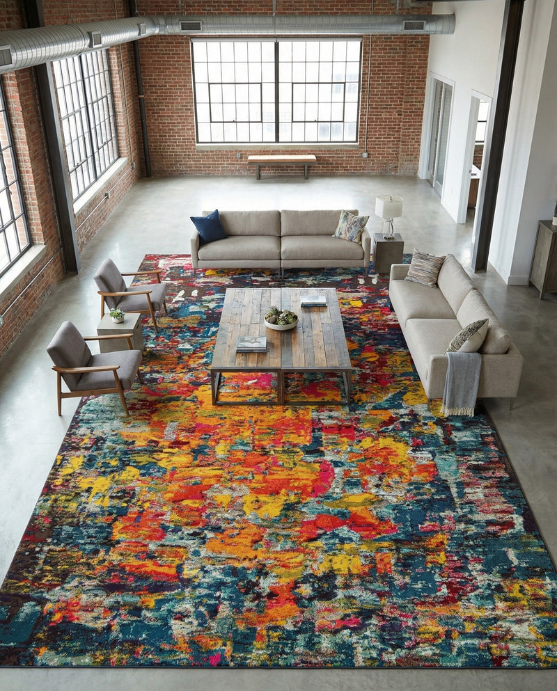Marrakesh Elegance Collection Area Rug -  Larache Rectangle Multi  lifestyle 18