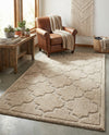 Trellis Haven Collection Area Rug -  Havencrest Rectangle Beige  lifestyle 20