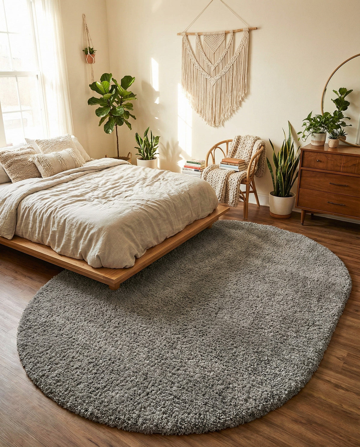 Alpine Plush Collection Area Rug -  Cortina (Sterling) Oval Sterling  lifestyle 82