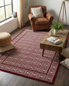 Aravalli Collection Area Rug -  Jaipur Rectangle Burgundy Red  lifestyle 33