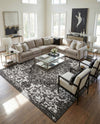 Urban Oasis Rugs Collection Area Rug -  Penthouse (Charcoal Gray) Square Charcoal Gray  lifestyle 33