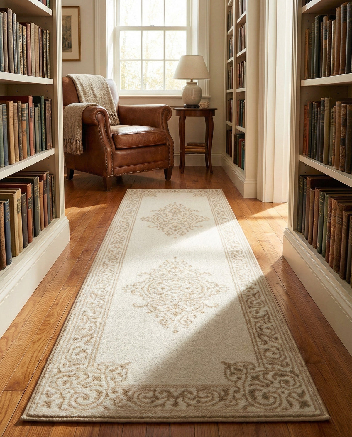 Sanctuary Retreat Collection Area Rug - Haven Runner Snow White  lifestyle 83