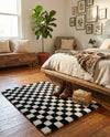 Shepherd's Glen Wool Collection Area Rug - Reykjavik Rectangle Black and White  lifestyle 36