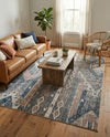 Cascade Range Collection Area Rug - Hood (Navy Blue) Rectangle Navy Blue  lifestyle 28