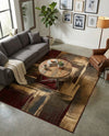 Bistro Lounge Collection Area Rug -  Doppio Rectangle Multi  lifestyle 31