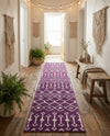 Marrakech Lattice Collection Area Rug - Medina (Violet) Runner Violet  lifestyle 27