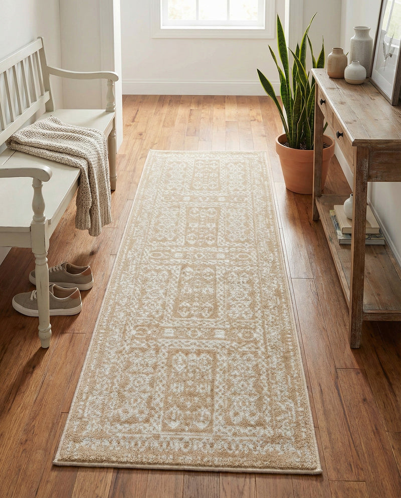 Cambridge Classics Collection Area Rug - Trinity (Beige) Runner Beige  lifestyle 77