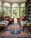Eden Oasis Collection Area Rug -  Tranquility (Dark Blue) Rectangle Dark Blue  lifestyle 4