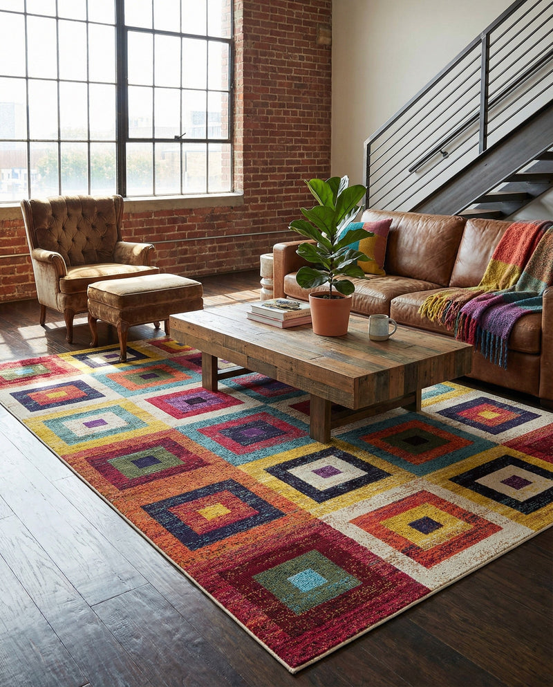 Marrakesh Elegance Collection Area Rug -  Ourika Rectangle Multi  lifestyle 11