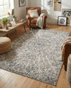 Riviera Elegance Collection Area Rug -  Eze Rectangle Dark Gray  lifestyle 48