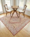 Patio Heritage Collection Area Rug -  Augusta (Rust Red) Square Rust Red  lifestyle 54